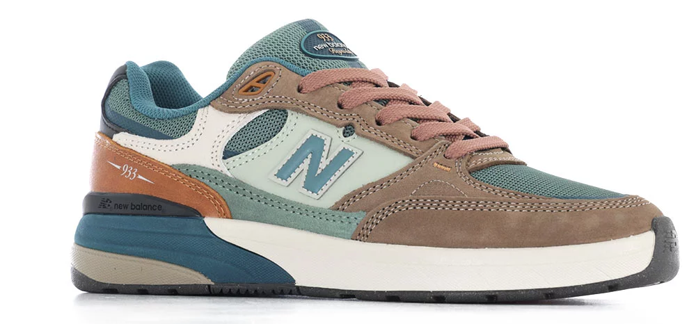 New Balance Numeric 933 Andrew Reynolds Skate Shoes - tan/teal