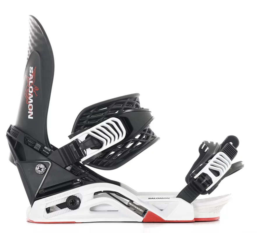 Salomon Dusty Hologram LTD Snowboard Bindings 2026 - black/white