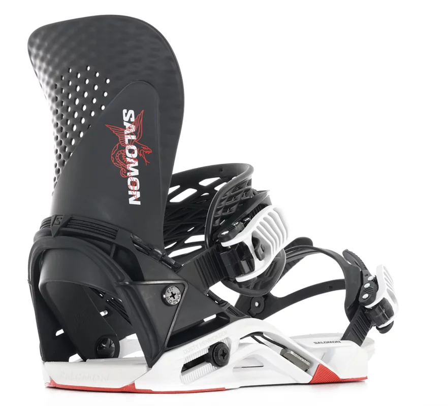 Salomon Dusty Hologram LTD Snowboard Bindings 2026 - black/white