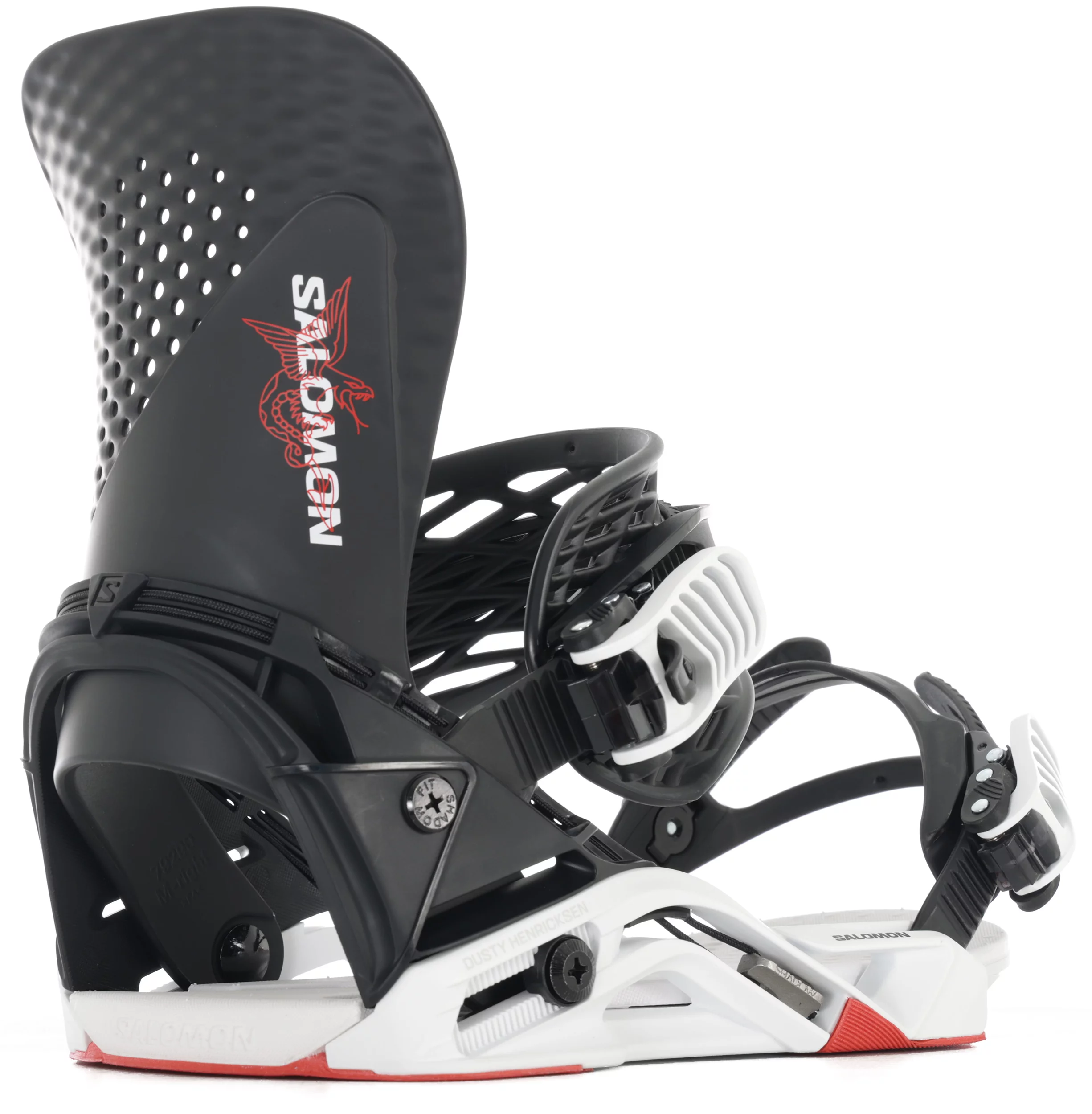 Salomon Dusty Hologram LTD Snowboard Bindings 2026 - black/white