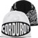 Corduroy No Regrets Reversible Skully Beanie - black