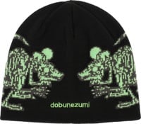 Corduroy Dobunezumi Skully Beanie - black