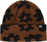 Corduroy Wildflower Beanie - light brown