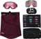 Anon M4 Cylindrical Goggles + MFI Face Mask & Bonus Lens - deep cherry/perceive cloudy pink + prcv variable blue lens - detail