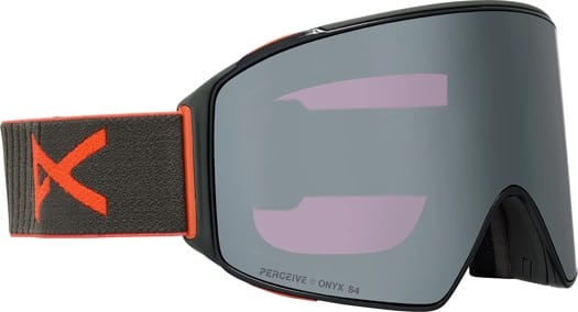 Anon M4 Cylindrical Goggles + MFI Face Mask & Bonus Lens - fiesta red/perceive sunny onyx + prcv variable violet lens - view large