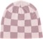 Corduroy Checkmate Reversible Skully Beanie - pink - front