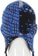 Corduroy Tidal Earflap Beanie - blue - reverse