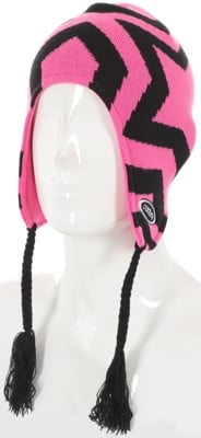 Corduroy Cosmos Earflap Beanie - pink - view large