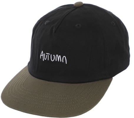 Autumn Two Tone Twill Snapback Hat - black - view large
