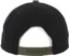 Autumn Two Tone Twill Snapback Hat - black - reverse