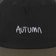 Autumn Two Tone Twill Snapback Hat - black - front detail