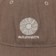 Autumn Washed Canvas Flap Cap Strapback Hat - light brown - front detail