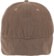 Autumn Washed Canvas Flap Cap Strapback Hat - light brown - reverse
