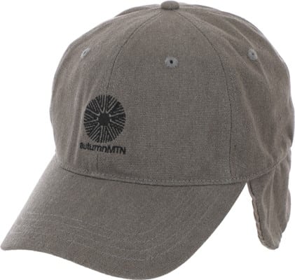 Autumn Washed Canvas Flap Cap Strapback Hat - pebble - view large