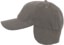 Autumn Washed Canvas Flap Cap Strapback Hat - pebble - side