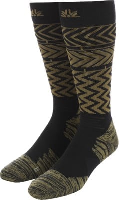 Autumn Service Snowboard Socks - chevron army - view large