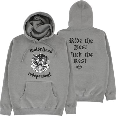 Independent Motorhead Warpig Hoodie - charcoal - view large