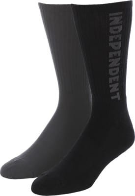 Independent Baseline 2-Pack Sock - black/charcoal - view large