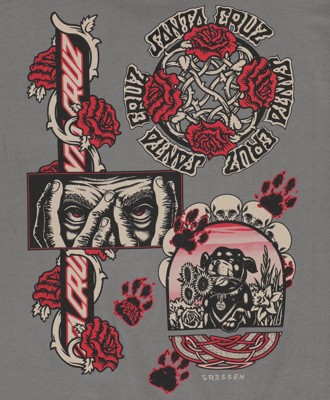 Santa Cruz Dressen Evo T-Shirt - charcoal | Tactics