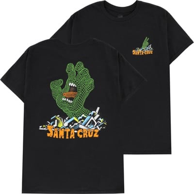 Santa Cruz Kendall Grid Hand T-Shirt - black - view large