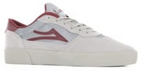Lakai Cambridge Skate Shoes - grey/burgundy suded