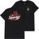 Santa Cruz Screaming Fire Oval T-Shirt - black