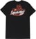 Santa Cruz Screaming Fire Oval T-Shirt - black - reverse