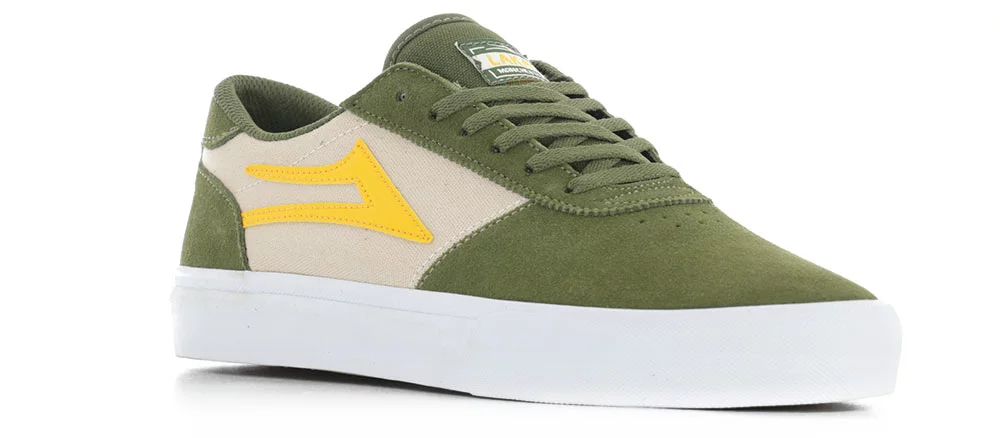 Lakai Manchester Skate Shoes - chive suede | Tactics