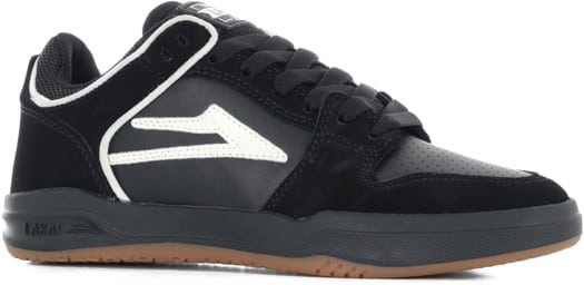 Lakai Telford Low Skate Shoes - black/glow suede - view large