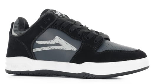 Lakai Telford Low Skate Shoes - black/grey suede - view large