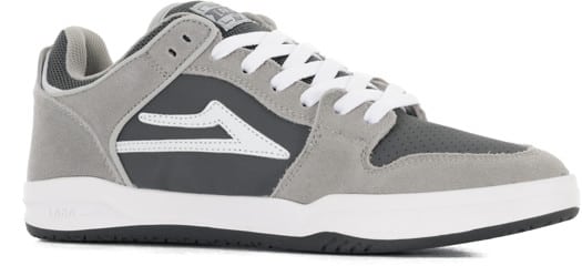 Lakai Telford Low Skate Shoes - light grey suede - view large