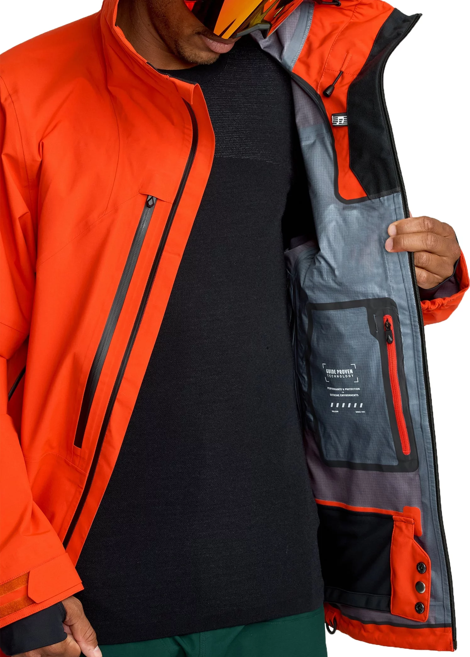 Volcom Anyox Guide GORE-TEX Pro Shell Jacket - orange shock | Tactics