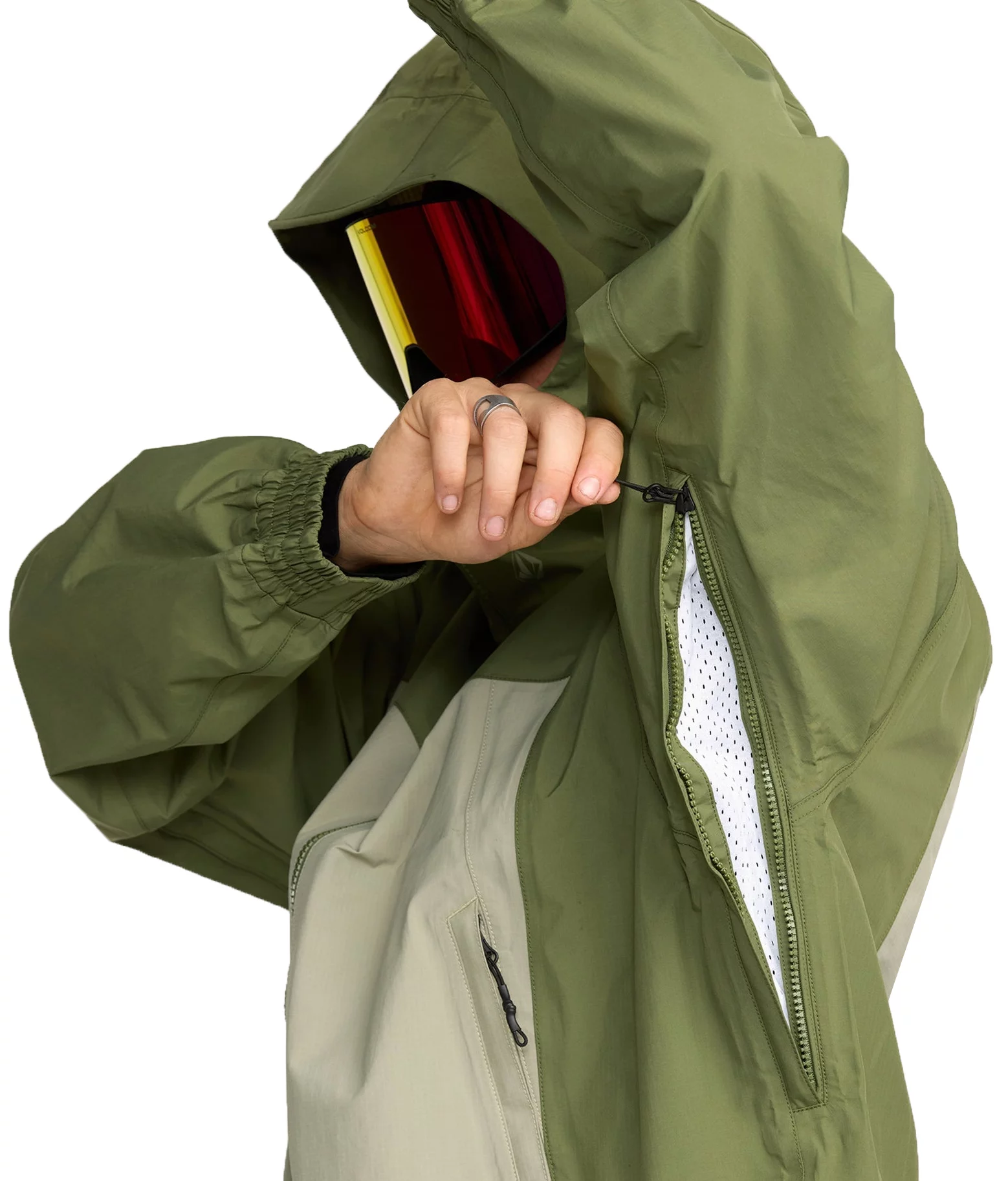 Volcom Arthur 3L Jacket - dark olive | Tactics