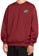 Volcom Hydro Crew Sweatshirt - burnt red - alternate