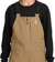 Volcom Kids Barkley Insulated Bib Overall Pants - bronze - front detail