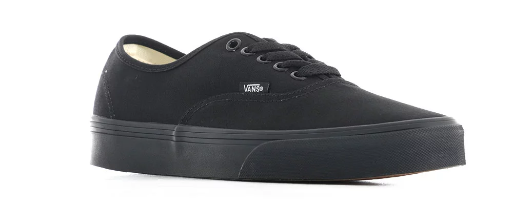 靴 Vans Authentic Leather Black VANS SHOES AUTHENTIC ITALIAN LEATHER BLACK/BLACK US SIZES SCHOOL
