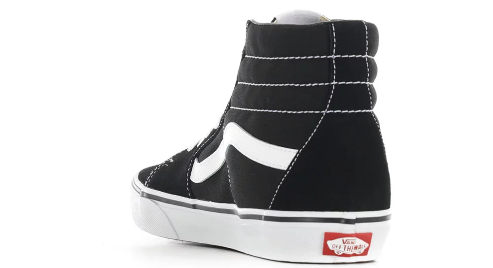 Vans Sk8-Hi Shoes - black/black/white | Tactics display picture 1