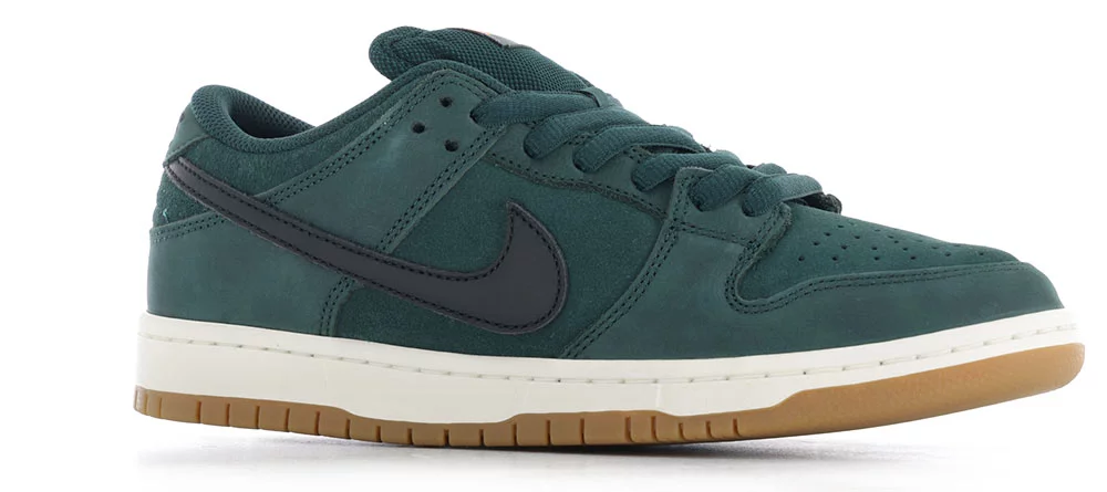 Nike SB Dunk Low Pro SB Skate Shoes - (orange label) deep fir