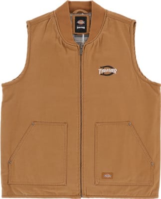 Dickies Thrasher X Dickies Vest Jacket - brown duck | Tactics
