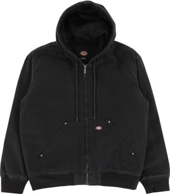 Dickies Hilham Hooded Canvas Jacket - black - view large