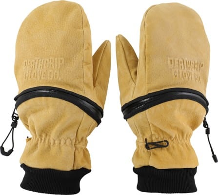 Deathgrip Ghoul Leather Mitts - tan - view large