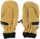 Deathgrip Ghoul Leather Mitts - tan - palm