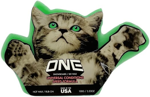 One MFG Flying Cat All-Temp Snowboard Wax - green - view large