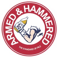 Salmon Arms Digi Sticker - armed & hammered