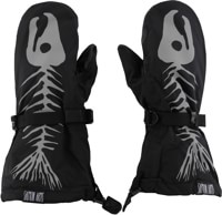 Salmon Arms Overmitt Mitts - bones reflective