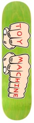 Toy Machine Fists 8.0 Skateboard Deck - green v1