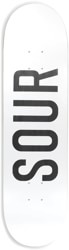 Sour Sour Army 8.0 Skateboard Deck - white/black