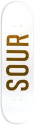Sour Sour Army 8.0 Skateboard Deck - white/brown