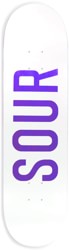 Sour Sour Army 8.0 Skateboard Deck - white/purple