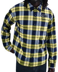 Nike SB Koston Flannel Shirt - midnight navy/speed yellow